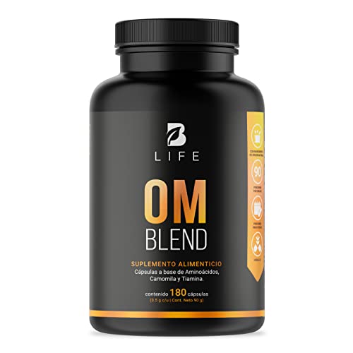 Exfoliantes Y Mascarillas, Toy Gaba, Camomila, L-Tirosina, L-Teanina y Vitamina B1. 180 Cápsulas 500 mg. Ingredientes naturales. Om Blend B Life