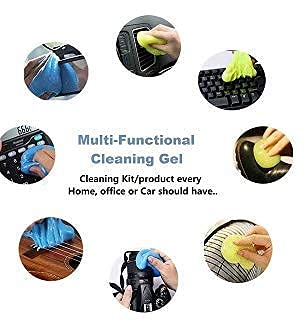 Image of Raxon Innovation Super Clean Magic Gel Cleaner for Keyboard Computer Laptop Remote Control Remove Dust (Blue /Green) ((Pack of 2), (160 gram, Green))