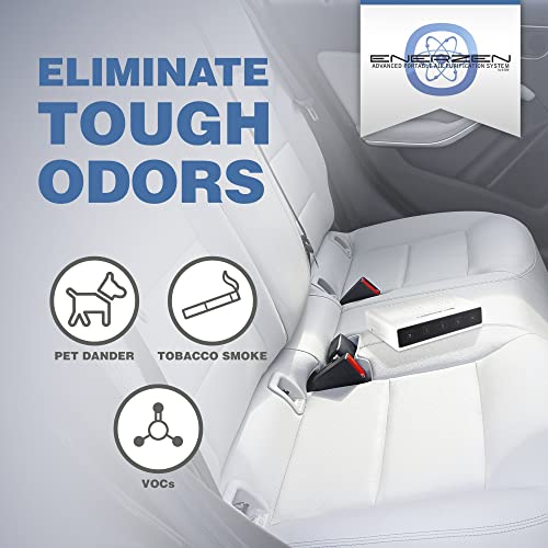 Enerzen O-222Ba - 1,250 Mg/H 3-In-1 Portable Ozone Generator + Uv + Negative Ion - Cordless Battery Power Odor Eliminator Deoderizer For Car, Bathroom, Hotel Room, Small Spaces, Hunting #TOP3