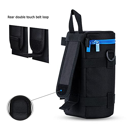 Jjc Large Camera Lens Pouch Case Bag For Canon Ef 100-400Mm, 70-200Mm F2.8 Iii Ii, 180Mm F3.5L, Rf 600Mm F11, Af-S 80-200Mm, 70-200Mm F2.8G Vr Ii And Other Lens Below 4.45" X 9.45"(D X L) #TOP6