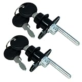 Corgre 2 Pack 16mm Zinc Alloy File Cabinet Lock Drawer Lock Cabinet Lock for Desktop Computer Desk W