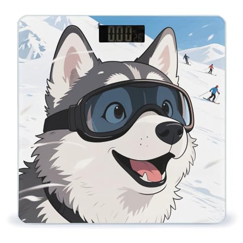 Husky on Snow �̏d�v ���킢���o�X���[���X�P�[�� �{�f�B�p �����x�̃f�W�^���v�ʋ@ �R���p�N�g��LCD�f�B�X�v���C�X�P�[�� ���ȋ����K���X�X�P�[���t��