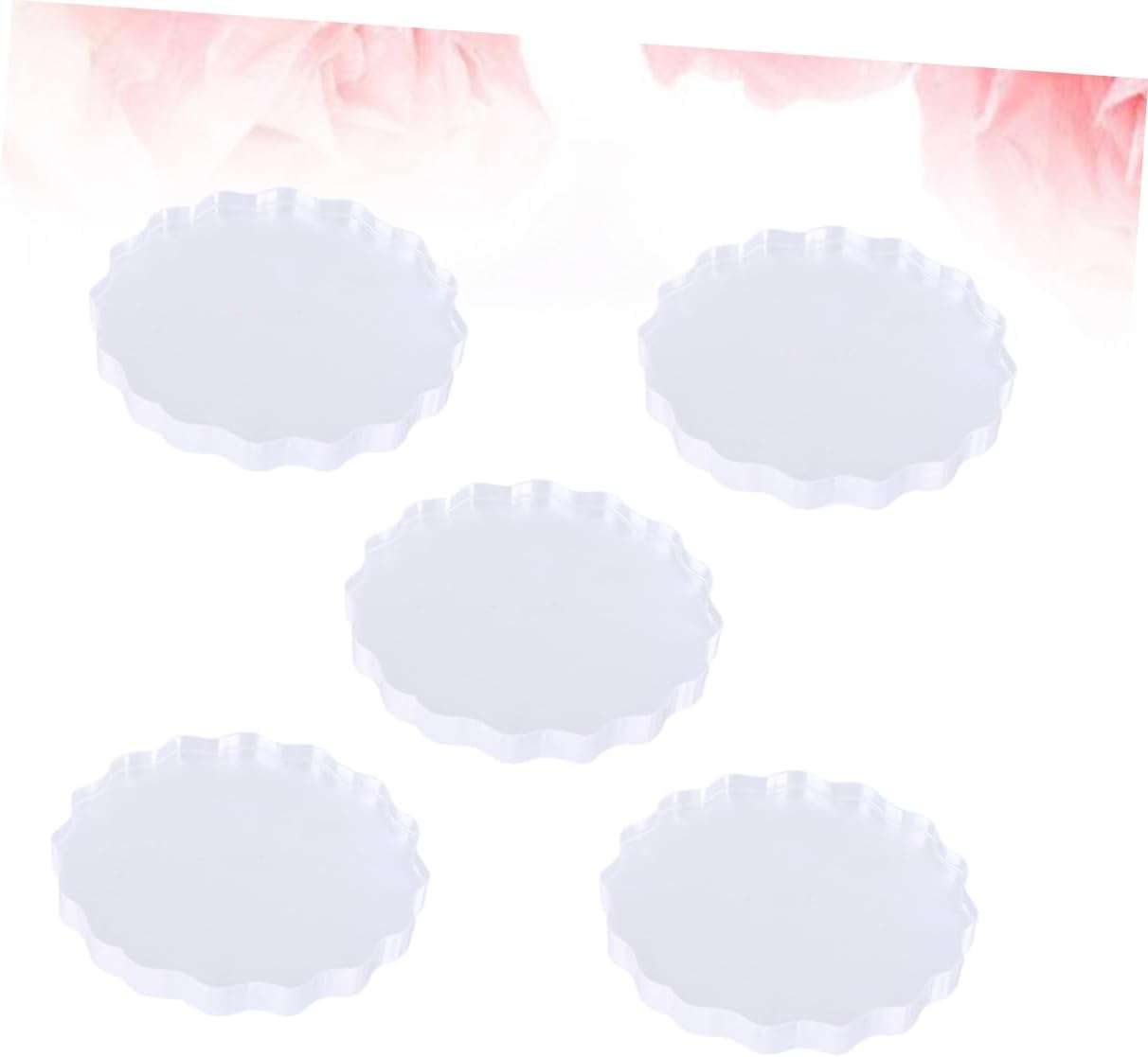 Operitacx 5pcs Acrylic Seal Plates Stamping Board Set Positioning Stamping Blocks for Home Craft Projects