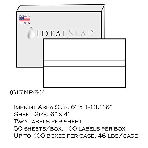 Preferred Postage Supplies Postage Meter Tape 6x4 Compatible Replacement for PB 612-0, 612-7, 612-9, 620-9, Neopost 7449704, PC2N, Hasler 9004080 50 Count