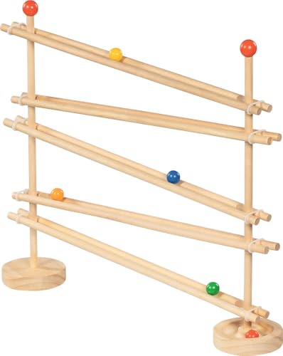 Circuit à billes stable en bois pour éviter la frustration des parcours cassés