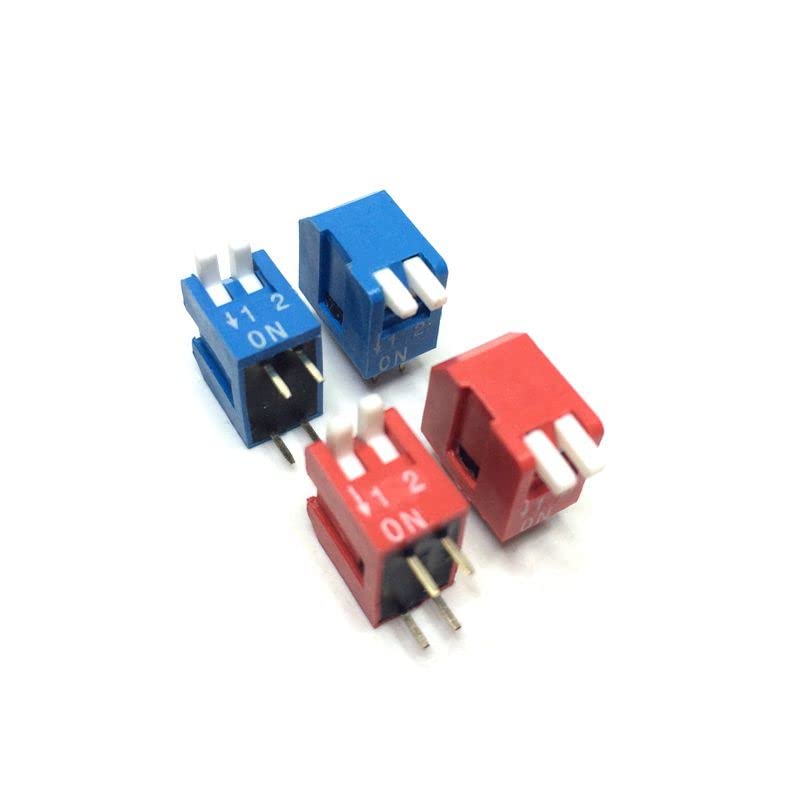 Commutateur DIP 12P rouge de précision à position latérale pour PCB - 2