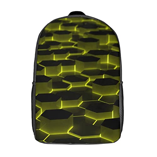 Sac à dos d'école 17 pouces mixte avec imprimé 3D artistique pour loisirs et voyage