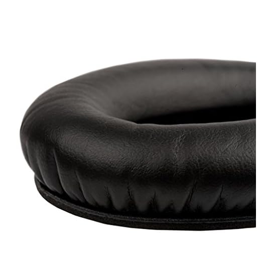 Ersättning BOSE Around-Ear SoundTrue/QuietComfort 25/QC25 öronskydd KIT – svart par läder skum öronkuddar & öronkuddar w/3 m lim – hörlurar