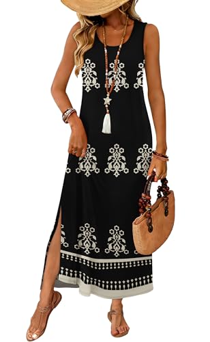 Spring Summer Dresses for Women 2026 Maxi Dress Boho Casual Spring Dresses Hawaiian Cruise Vacation Travel Outfits Beach Vacation Clothes Plus Size Dresses Sundresses Floral Flowy