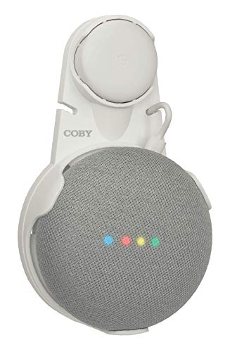 Soporte de pared Google Home Mini Coby que mejora el sonido y oculta cables