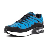 Hitmars Turnschuhe Herren Damen Sneaker Laufschuhe Air Luftpolster Sportschuhe Joggingschuhe Running Sport Schuhe Leicht Atmungsaktiv Fitness Outdoor Blau EU 47