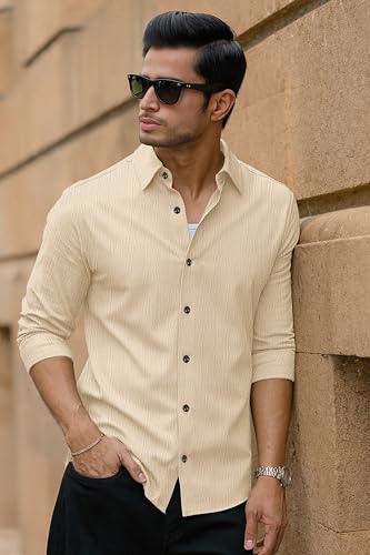 Image of Popcorn Textured Shirts for Men Chiku L