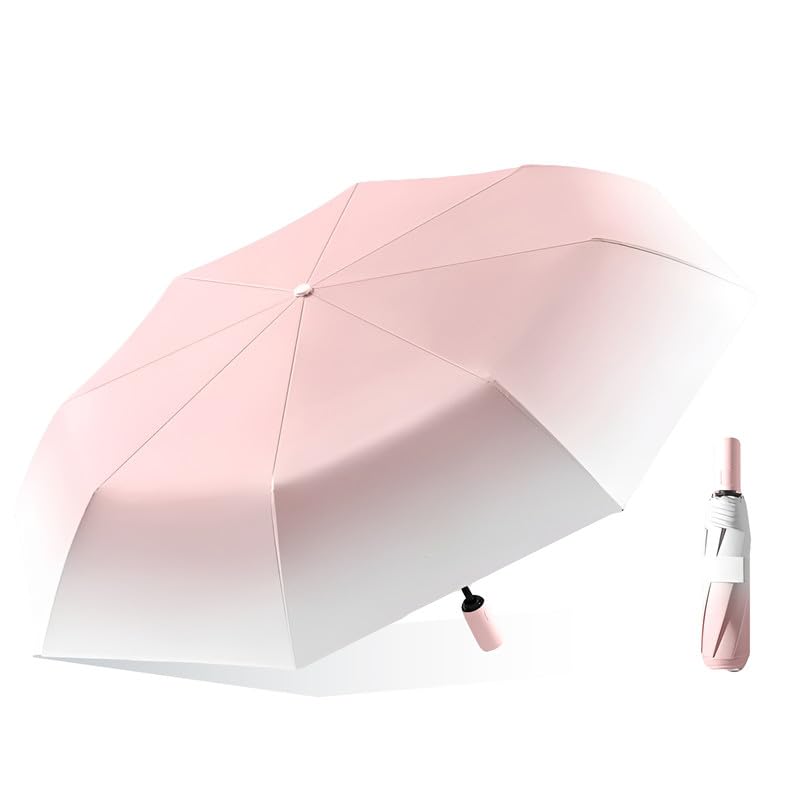 Image of Contacts Compact Folding Umbrella - Windproof Travel Umbrella with Automatic Open /Close, Waterproof, UV Protection, Portable Umbrella for Men, Women & Kids