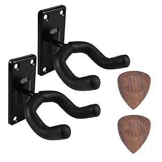 Lot de 2 supports muraux pour guitare, ukulélé, guitare acoustique, guitare classique, basse, guitare électrique… - Les Beatles, Paul McCartney, John Lennon, RIngo Starr, George Harrison