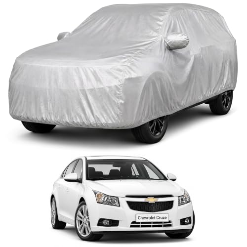 Image of Autofact Car Body Cover Compatible with Cruze | Custom Fit Car Cover | 100% Water-Resistant| Triple-Stitched Lightweight Fabric | Dustproof | Indoor & Outdoor Use | Elastic Bottom