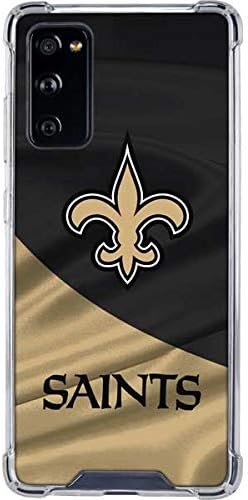Skinit Clear Phone Case Compatible with Galaxy S20 FE - Officially Licensed NFL New Orleans Saints Design
