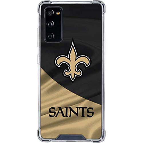 Skinit Clear Phone Case Compatible with Galaxy S20 FE - Officially Licensed NFL New Orleans Saints Design