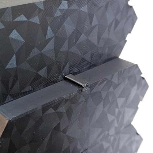 Image of Garage64 Modular Hexagon Wall Display Shelf for 1 /64 Scale Diecast Cars | Expandable Honeycomb Storage Organizer | Tool-Free Assembly | Matte Black | Compatible with Most Collectible Mini Cars | 1 PC