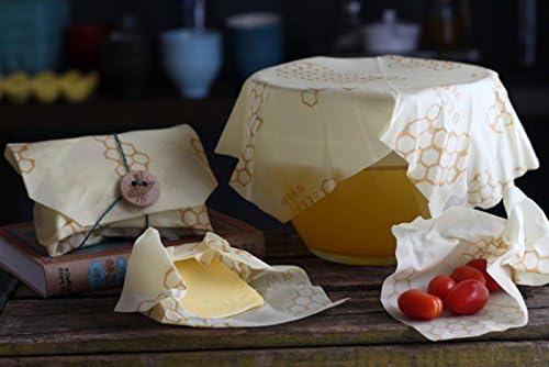 Miniatura 10 de Bee's Wrap - Paquete individual grande - Fabricado en los Estados Unidos con algodón orgánico certificado - Sin plástico y silicona - Envoltura de