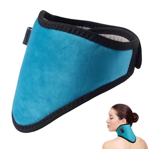 GOEDCH Cuscino riscaldante per il collo: supporto per il collo riscaldato, riscaldamento USB, scaldacollo, avvolgicalco riscaldato USB con temperatura regolabile e timer, collare elettrico per