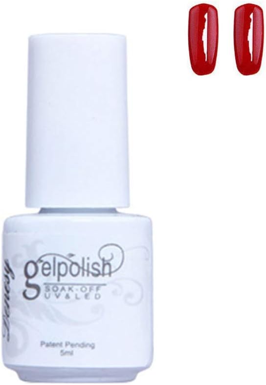 gLoaSublim Gel Nail Polish,Non Toxic Solid Color UV LED Gel Polish Nail Art Varnish Long Lasting Primer 107#