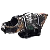 La chaqueta de vida del perro es de secado rápido, tejidos de poliéster transpirable y la cantidad adecuada de flotabilidad. Los materiales ligeros y flexibles permiten un amplio rango de movimiento para una mayor comodidad durante todo el día.