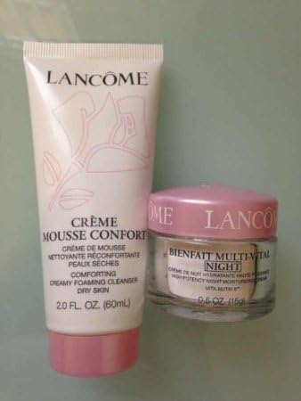 creme mousse confort creamy foaming Cleanser, W Bienfait Multi-vital Night Cream