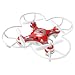 Produktbild SBEGO FQ777-124 Micro Tasche Drone 4CH 6 Achsen Gyro Mit Umschaltbar Controller und 3D Flip Headless Modus Eine Taste Return Mini Quadcopter für Kinder Spielzeug (Red)