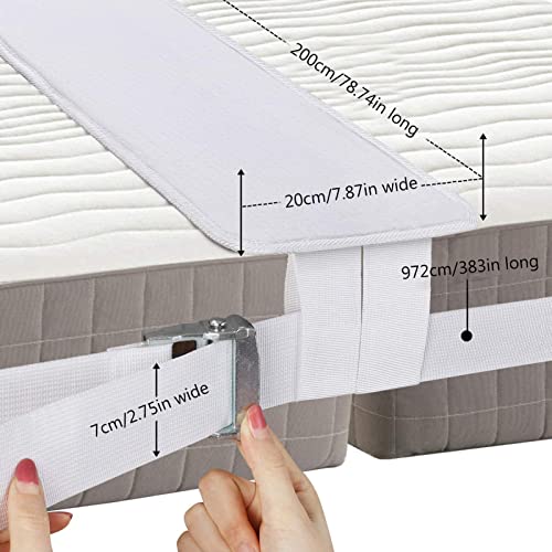 Connexion double de matelas king size pour literie modulable