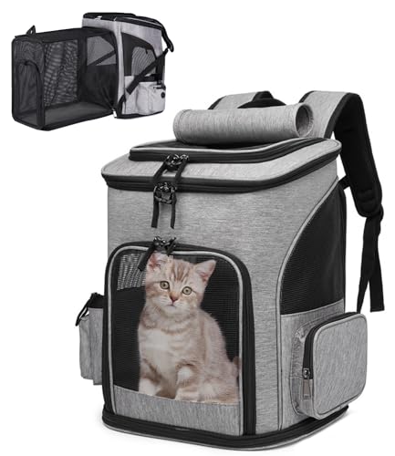 Zaino Trasporto Animali Materasso Peluche Zaino Porta Animali FLOVIPPET - Traspirante Per Cani E Gatti Fino A 7,5kg Zainetto Per Cani Piccoli 5 Kg