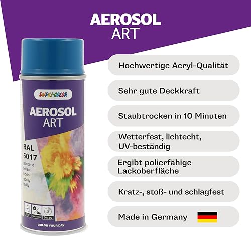 DUPLI-COLOR AEROSOL ART RAL 5017 Verkehrsblau glänzend 400 ml - Sprühfarbe – Ansicht 3