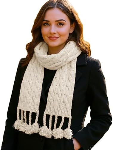 NEOSAN Women's Knit Scarf Winter Neck Warm Long Ribbed Thick Scar...