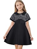 Vieille Girls 50s Retro Swing Party Dress Kids 50s 60s Vintage Polka Dot Special Occasion Christmas