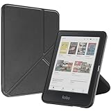 Smart Case for Kobo Clara BW, Ratesell The Thinnest and Lightest Leather Smart Origami Cover Case for for 6” Kobo Clara BW (2024) / Kobo Clara Colour (2024) / Kobo Clara 2E (2022) Black