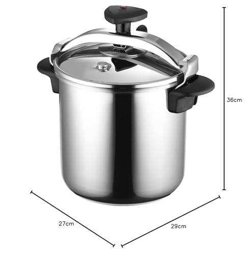 Miniatura 9 de Magefesa Star Olla Presión Rápida De Fácil Uso, Acero Inoxidable 18 10, Apta Para Todo Tipo De Cocinas, Incluido Inducción. Fondo Termodifusor Encapsulado De 5capas, Excelente Distribución Del Calor