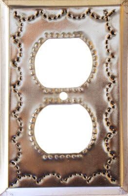 Outlet Silver Tin Switchplate