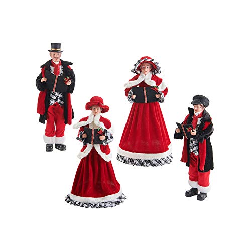 RAZ Imports 2021 Christmas Time in The Village 17.5-inch Carolers Figurine Set of 4