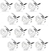 12X Spots LED Encastrable Extérieur, Etanche IP67, Spots à Encastrer pour Terrasse Bois Plafond, 0,6W DC12V Blanc Froid, Kit Mini Lampe pour Chemin