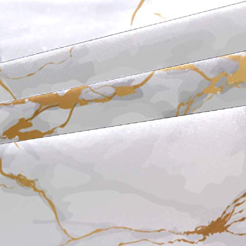 Newzone 3D Bedding Set Gold And White Marble Duvet Cover Set Extral Long Twin Size Modern Customize Microfiber Comforter Cover With 2 Pillow Cases 1 Duvet Cover #TOP2