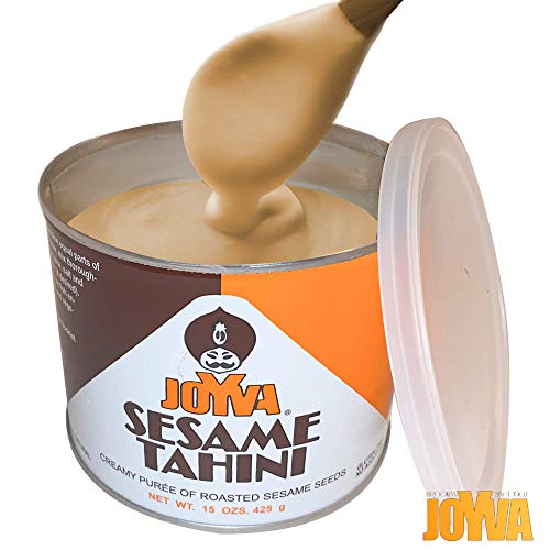 Joyva Tahini - 100% Pure Roasted Sesame Seed Paste For Salad Dressing, Hummus, Sauce, Baba Ganoush, Dessert - Natural, Vegan, Kosher, Non-Gmo, No Peanuts, No Gluten, No Dairy (15 Oz (Pack Of 1)) #TOP1