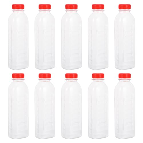STOBAZA �v�����̈����{�g�� 500ml PET�����W���[�X�{�g�� �����ߐ� �ǍD�Ȑx�� �����ۑ��p 10�Z�b�g
