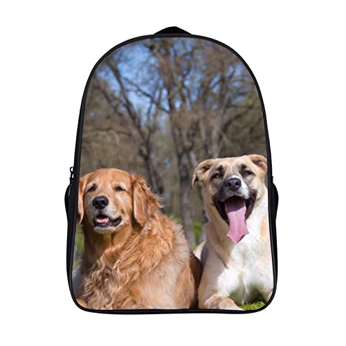 Sac à dos scolaire Chien 3D cartable portable durable 40x28x16cm pour enfants