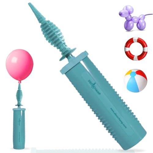 by DECOCHAMP Deco Pump - 2-Way Dual Action Air Pump Manual Balloon Inflator Portable Air Pump for Balloons (1 Pack)