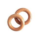  Anneau de bois Jasmine (10 pcs.) W52 45mm vernis (japon importation)