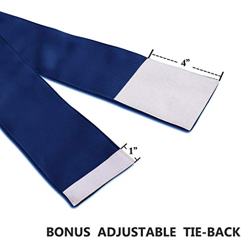 Pony Dance Patio Door Curtain - Window Treatments Blackout Panels Solid Heavy-Duty Rod Pocket Front Door Drapes With Tieback, 54 By 72 Inches, Purplish Blue, 1 Piece #TOP5