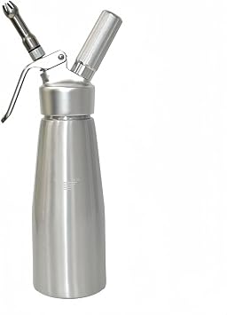 Spray Whipped Cream Whisk Whipped Cream Dispenser Aluminum Cream Whipper Cream Gun, All Aluminum Thickening Decorating Tool, Ice Cream, Cream Pot Whisk