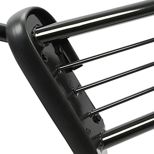 Hecasa Front Brush Guard Bumper Grille Compatible With 2016-2023 Toyota Tacoma Powder Coated Black Steel Exterior Accessories #TOP6