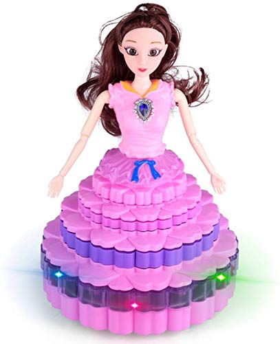 Mountain Top Princess Dolls Toys for Girls - Dancing Angel Girl Doll - Flashing, Singing, Dancing and Rotating - Perfect Toddler Girl Toys (Age 3+)