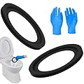 2 Pack RV Toilet Seal for Dometic 300/310/320 Toilets, Leak-Proof & Odor-Free Flush Ball Seal Gasket Replacement 385311658 with Durable Rubber, Easy Install Toilet Seal Parts for Camper Trailer