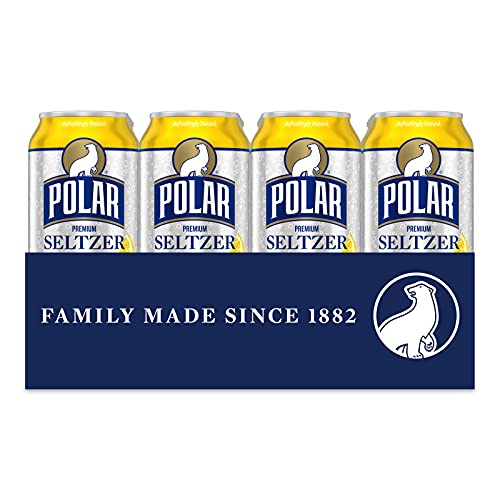 Polar Seltzer Water Lemon, 12 Fl Oz Cans, 24 Pack #TOP2